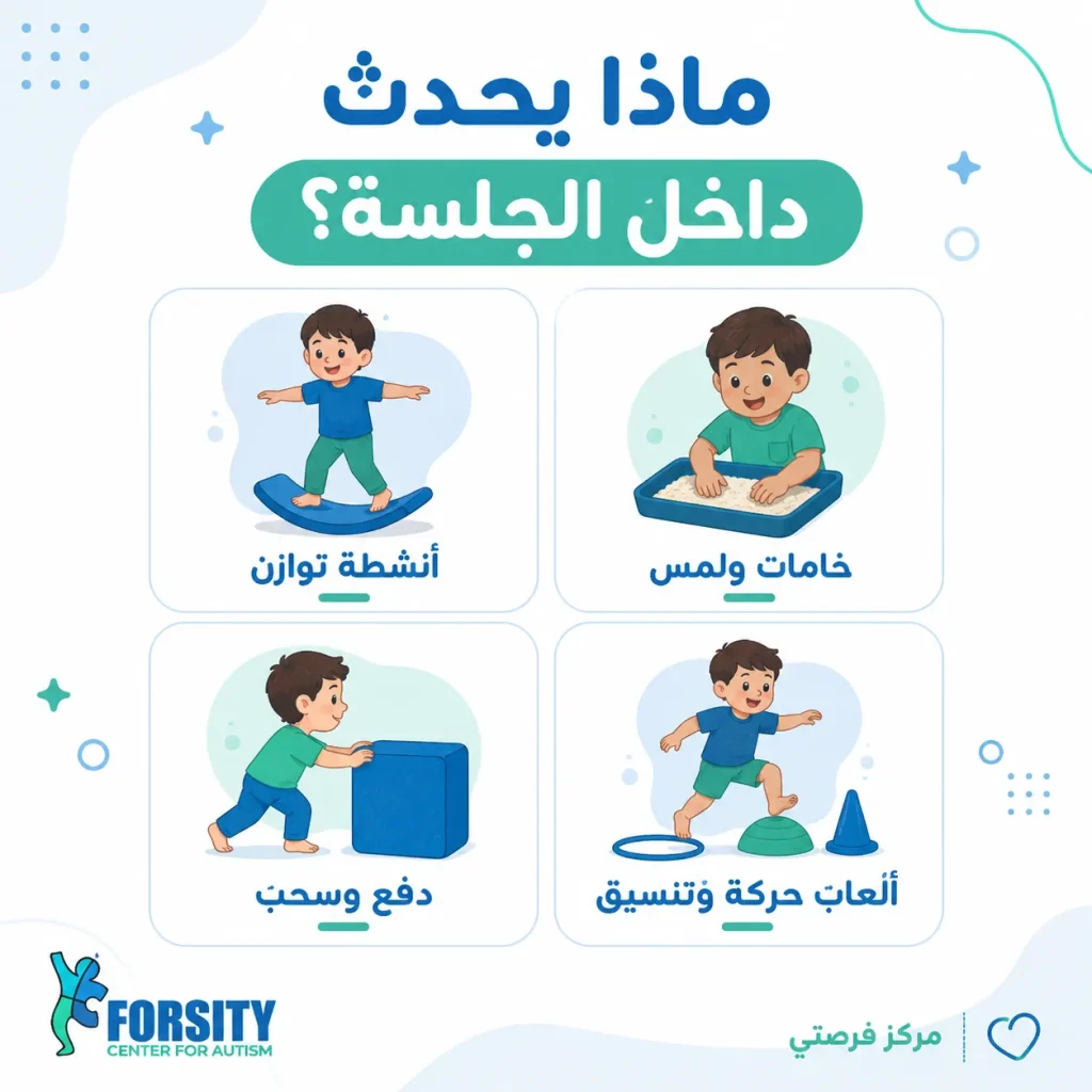 "ماذا يحدث داخل جلسات تكامل حسي