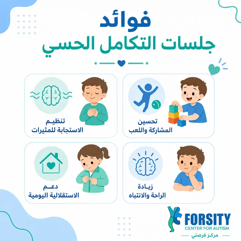 ما هي فوائد جلسات التكامل الحسي المتوقعة