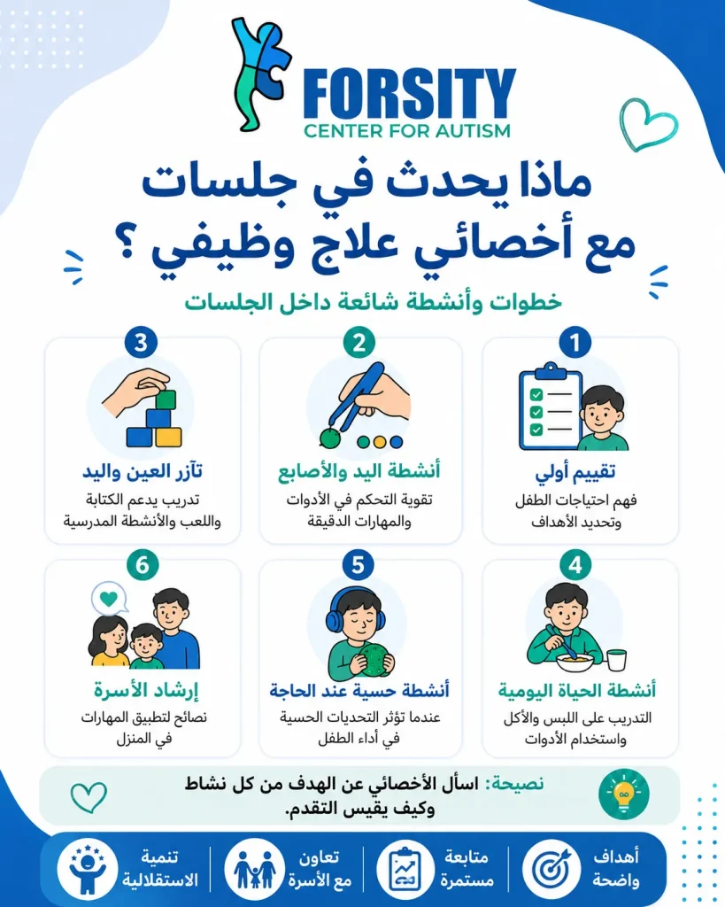 ما الذي يحدث في جلسات مع أخصائي علاج وظيفي