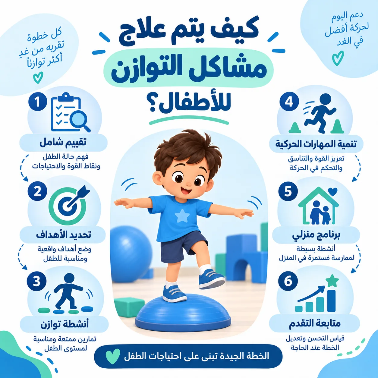 كيف يتم علاج مشاكل التوازن للأطفال؟
