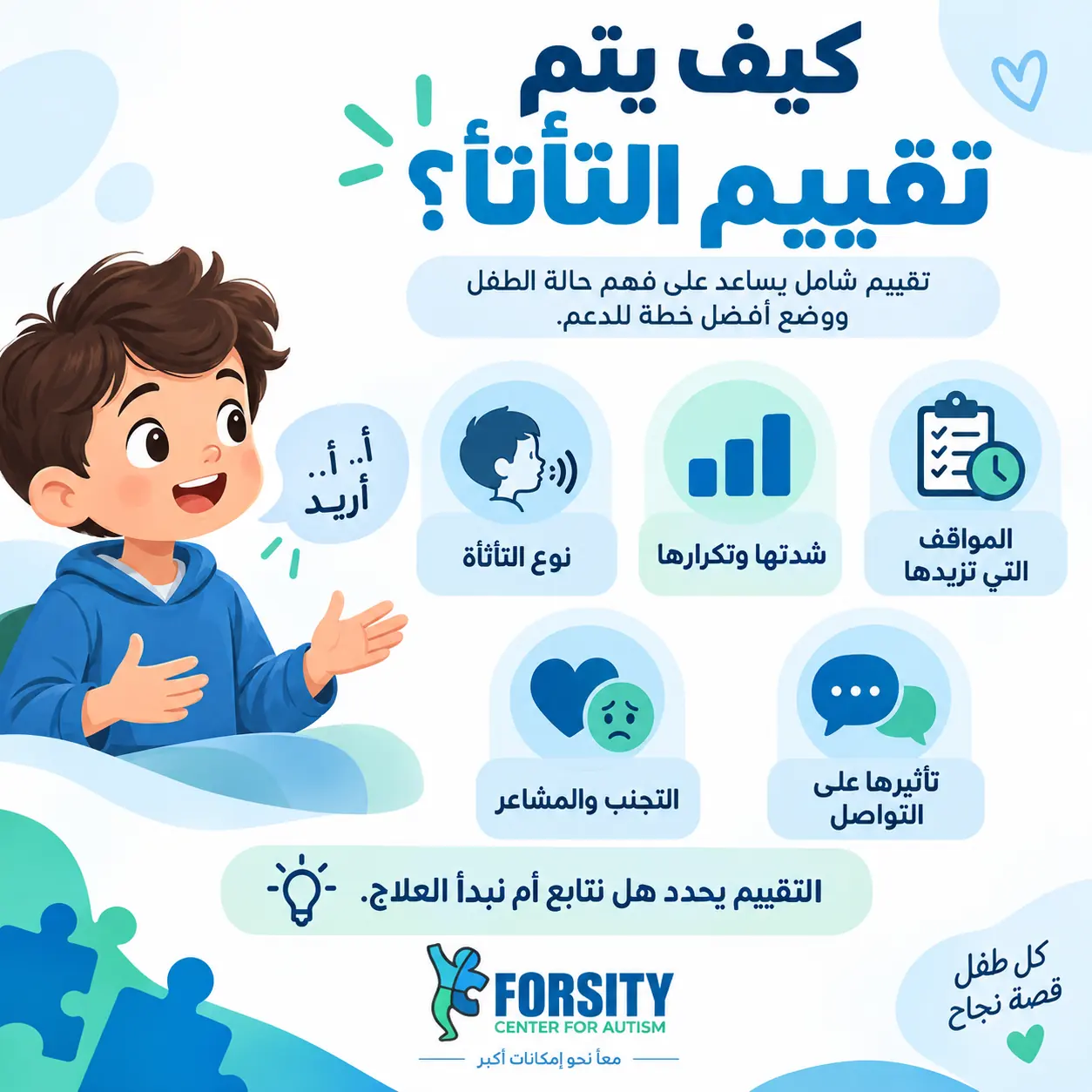 كيف يتم تقييم التأتأة قبل اختيار العلاج؟
