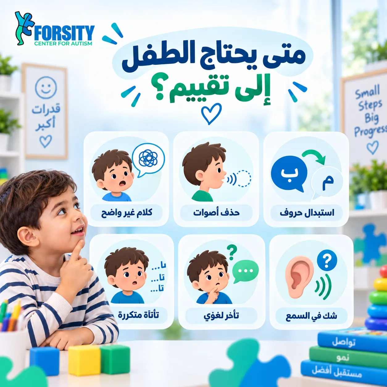 كيف يحدد التقييم نوع علاج صعوبات النطق؟